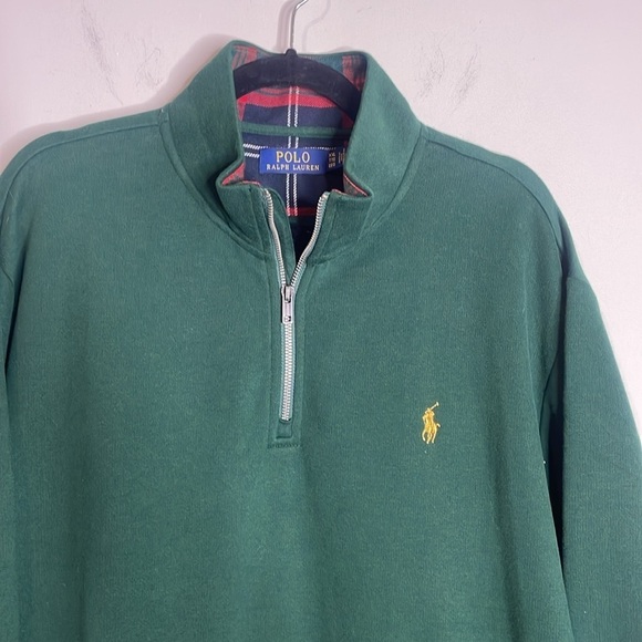 Polo Ralph Lauren | Green Logo Embroidered High-Neck Sweatshirt Size XXL - Picture 2 of 6